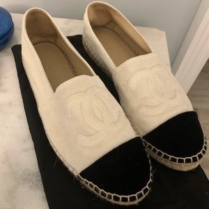 Chanel Velvet Espadrilles